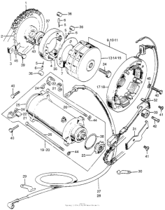 CB175 Alternator + starter motor