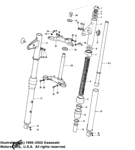  Вилка передней оси