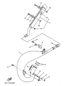 YZ125L Выхлопная система