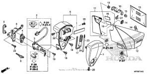 VT1300CT Side cover + tools + combination switch