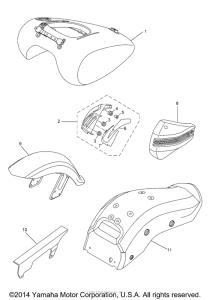 XV1900CU Alternate painted parts
