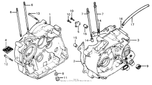 XR75 Картер двигателя