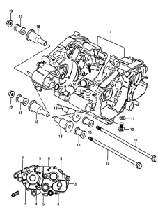 TV50 Картер двигателя
