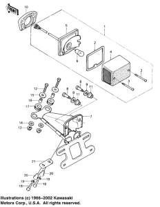 KL250 Taillight unit ass`y