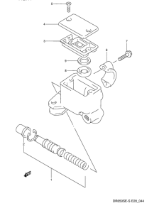 DR650 Передний тормозной цилиндр