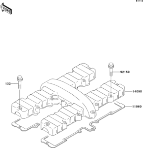 ZR550 Крышка головки цилиндров