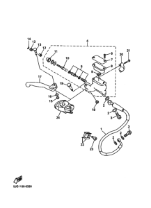 YZ426F YZ426FM Передний тормозной цилиндр