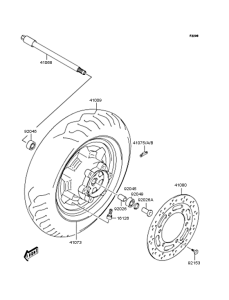 SC250 Переднее колесо