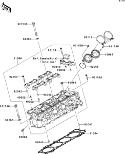 ZX1400 Головка цилиндров