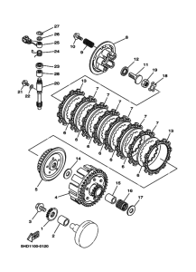 YZ125 YZ125M Бендикс