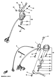 XV250S Handle switch. lever