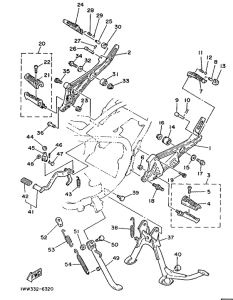 RD350LCF (20KW) Stand. footrest