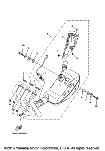 XSR900 Выхлопная система