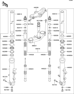 ZX600 Front fork(j6f)