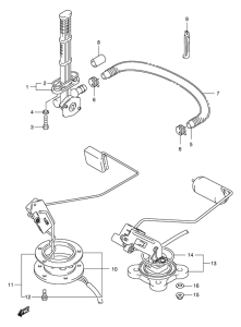 GSX1300R Топливный кран