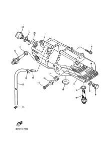 SRX400 Oil tank assy