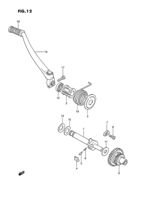 TS185 Ножной стартер