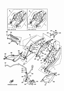YZF-R3A サイドカバ-