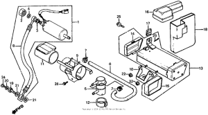 CX650 Fuel pump + tool box