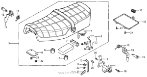 CB400 Сиденье