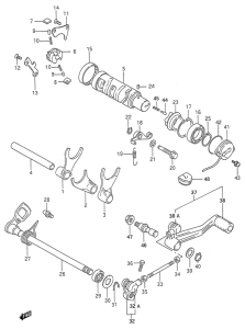 GSX600 Переключение передач