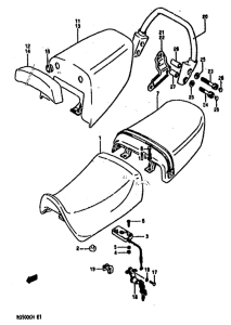 GS500 Пружина