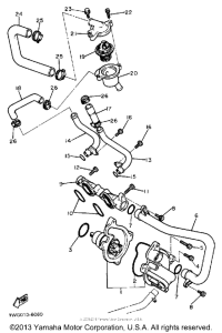 FZR400W Водяной насос