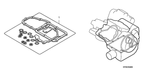 VTR250 Комплект прокладок