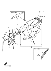YZF-R6S Боковая крышка