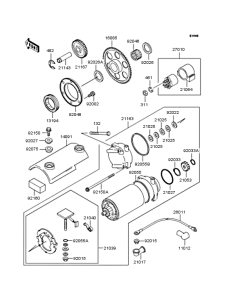 ZR750 Starter motor / starter clutch