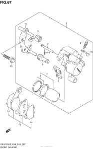  Front Caliper (Dr-Z125Ll4 E33)