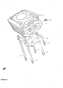 DR125 Цилиндр