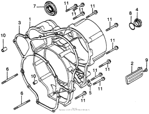 GL1000 Задний кожух картера