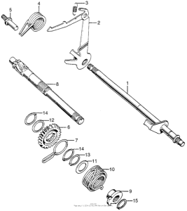 Z50A Gearshift spindle