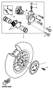 EW50 Передний суппорт