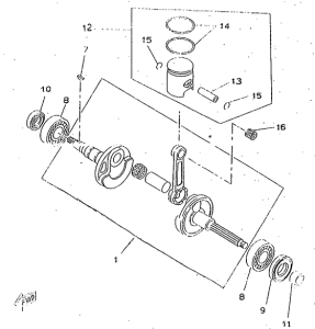 CW50RSP Коленвал и поршень
