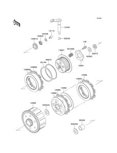 KX100 Сцепление