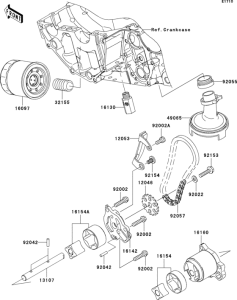 EX650 Масляный насос