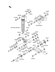 RM-Z250 Задняя подвеска