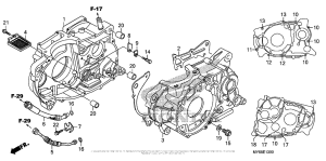 XR650L Картер двигателя