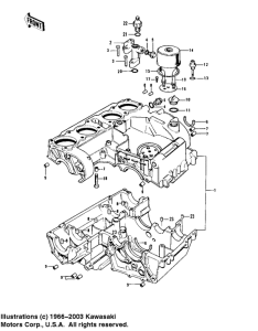 KZ1000 Crankcase / breather cover