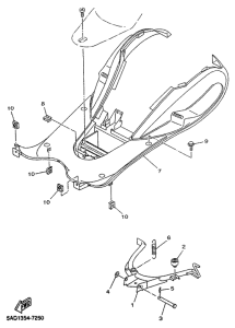 YN50R Stand. footrest