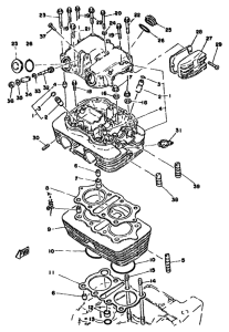 XS400 Головка цилиндров