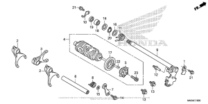  Вилка переключения передач