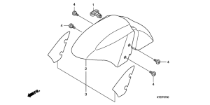 PES150 Переднее крыло