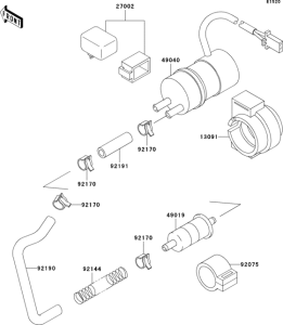 ZX600 Топливный насос