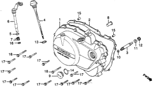 CM450 Cm450e / cright crankcase cover