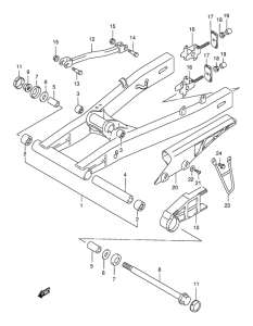 GSX750 Маятник задний