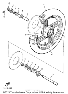 XJ650LK Переднее колесо