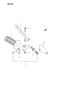 RM80 Left handle grip